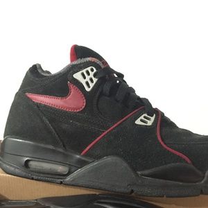 Nike Max 1989 flight 89 black red suede size 10